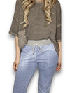 Helga May: Cornelia Jogger - Plain Light Denim
