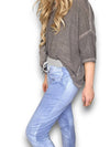 Helga May: Cornelia Jogger - Plain Light Denim