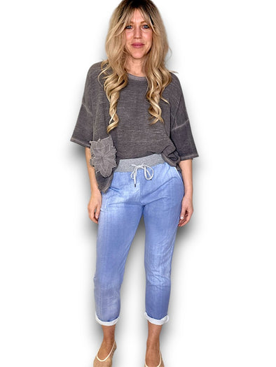 Helga May: Cornelia Jogger - Plain Light Denim