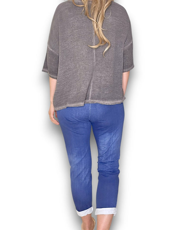 Helga May: Cornelia Jogger - Plain Dark Denim