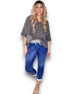 Helga May: Cornelia Jogger - Plain Dark Denim
