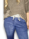 Helga May: Cornelia Jogger - Plain Dark Denim