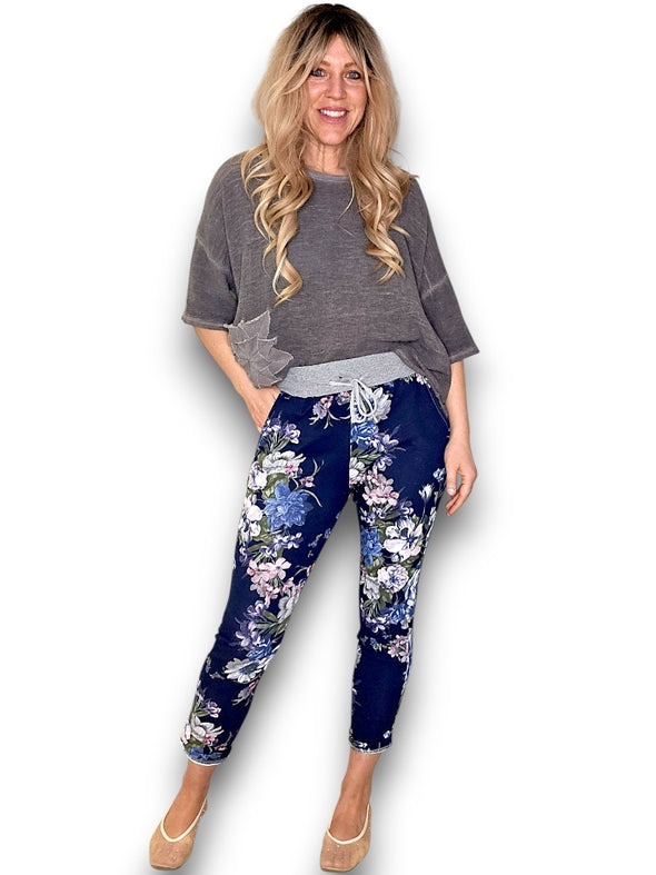Helga May: Bouquet Cornelia Joggers - Navy