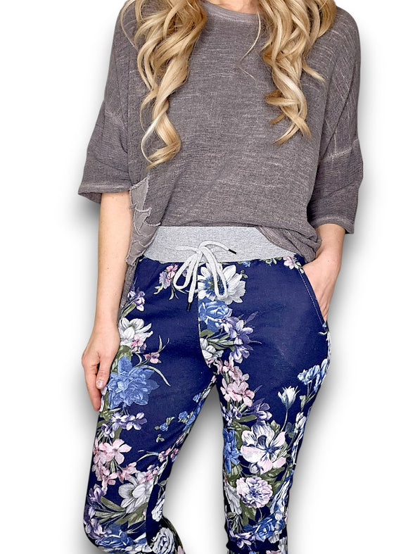 Helga May: Bouquet Cornelia Joggers - Navy