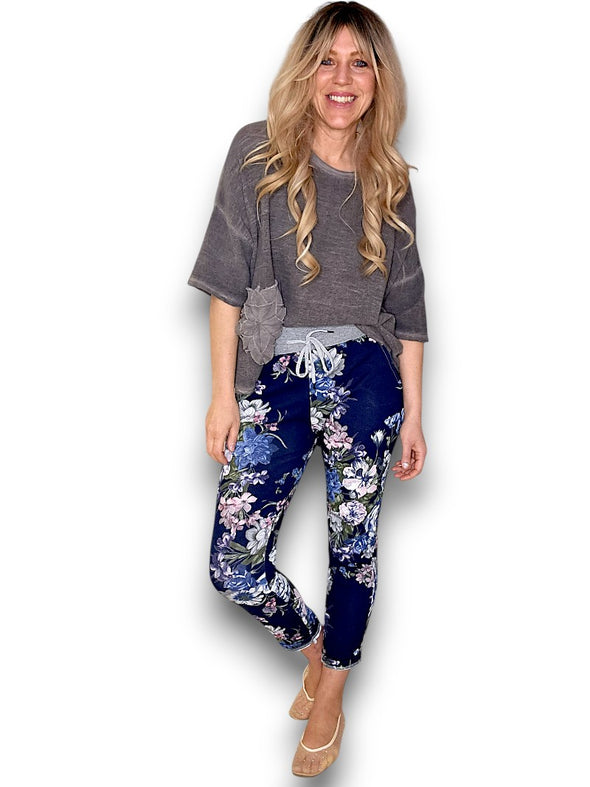 Helga May: Bouquet Cornelia Joggers - Navy