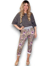 Helga May: Cornelia Jogger - Floral Houndstooth
