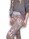 Helga May: Cornelia Jogger - Floral Houndstooth