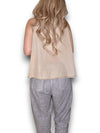 Helga May: Frill Tank - Light Caramel