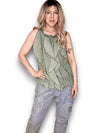 Helga May: Frill Tank - Forest
