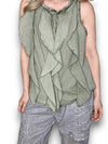 Helga May: Frill Tank - Forest