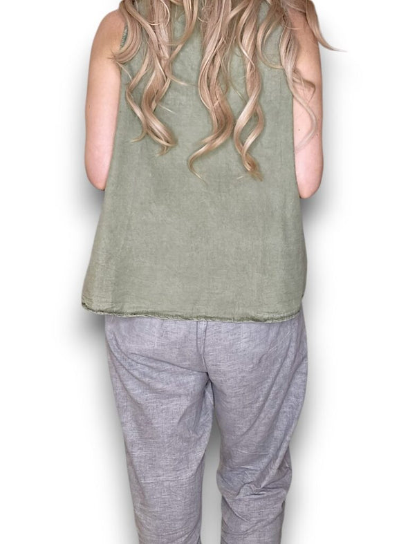 Helga May: Frill Tank - Forest