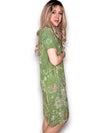Sized Helga May Jungle Dress: Scarlett Rose - Ivy Green