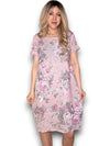 Sized Helga May Jungle Dress: Scarlett Rose - Baby Pink