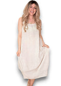Sized Helga May Maxi Tank Dress: Beige
