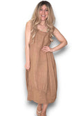 Sized Helga May Maxi Tank Dress: Light Coffee