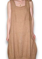 Sized Helga May Maxi Tank Dress: Light Coffee