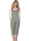 Helga May Linen Jumpsuit - Plain Forest