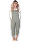 Helga May Linen Jumpsuit - Plain Forest