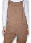 Helga May Linen Jumpsuit - Plain Coffee