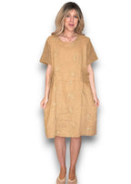 Helga May: C'est La Vie Easy Dress - Caramel