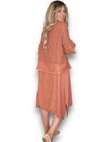 Helga May: Amalfi 2pc Dress - Brick