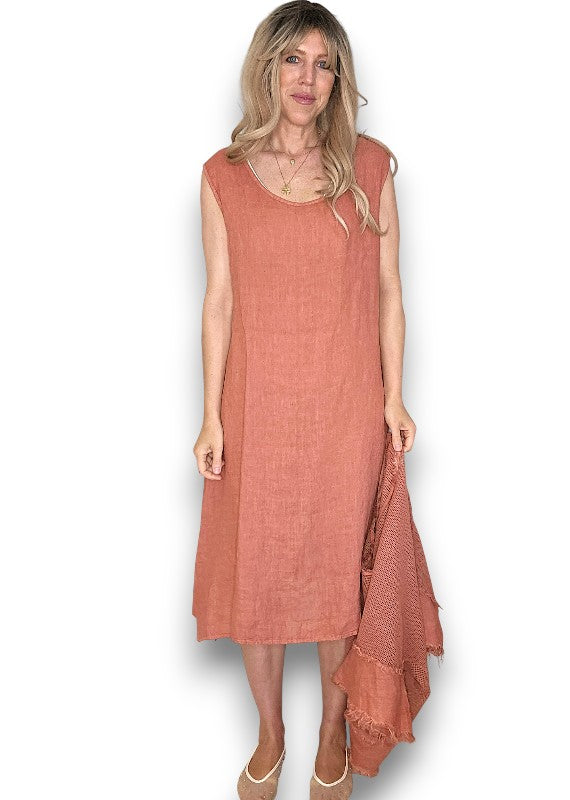Helga May: Amalfi 2pc Dress - Brick