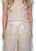 Helga May: Honfleur Shorts - Beige