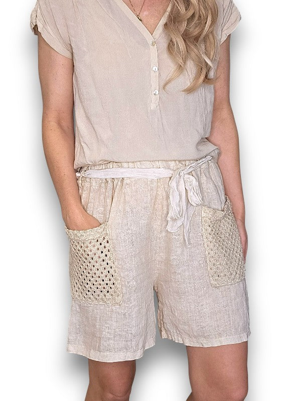 Helga May: Honfleur Shorts - Beige