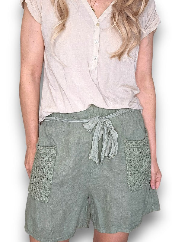 Helga May: Honfleur Shorts - Forest