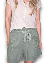 Helga May: Honfleur Shorts - Forest