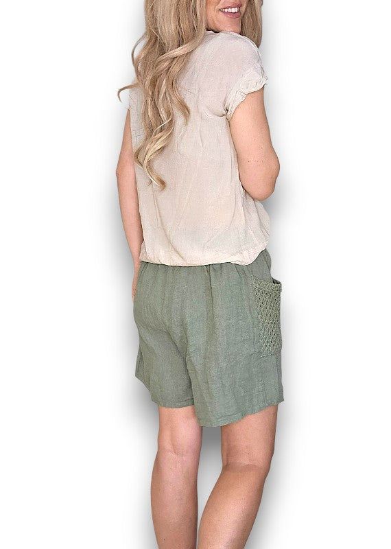 Helga May: Honfleur Shorts - Forest