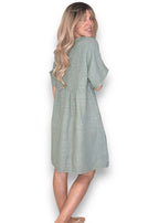 Helga May: Deux Ribbon Babydoll Dress - Forest