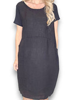 Sized Helga May Jungle Dress: Plain Black