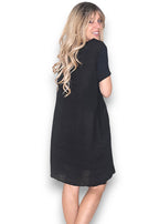 Sized Helga May Jungle Dress: Plain Black