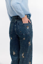 Pearl Embroidered Jean