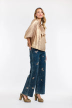 Pearl Embroidered Jean