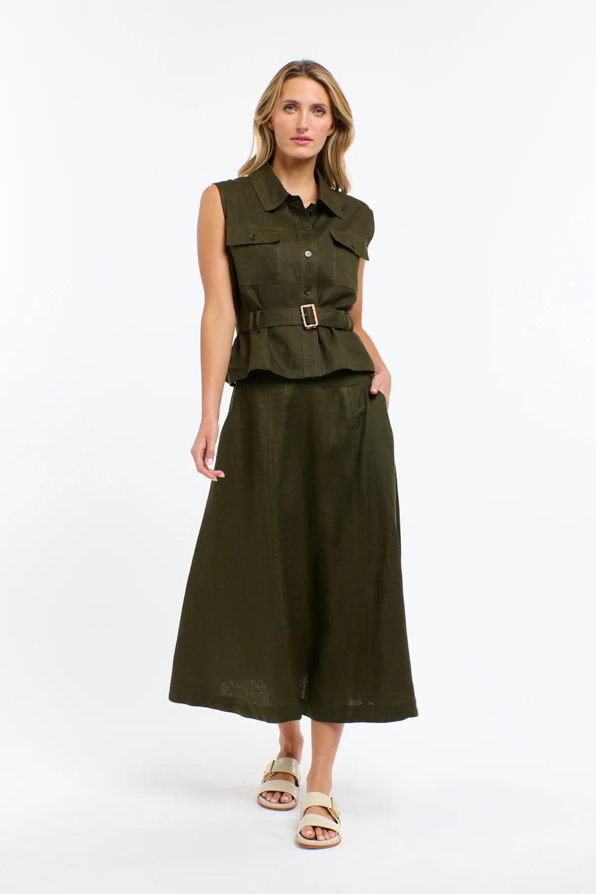 Marion Linen Skirt