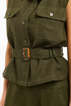 100% Linen Perry Vest