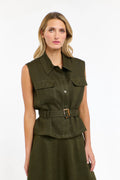 100% Linen Perry Vest