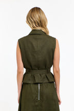 100% Linen Perry Vest