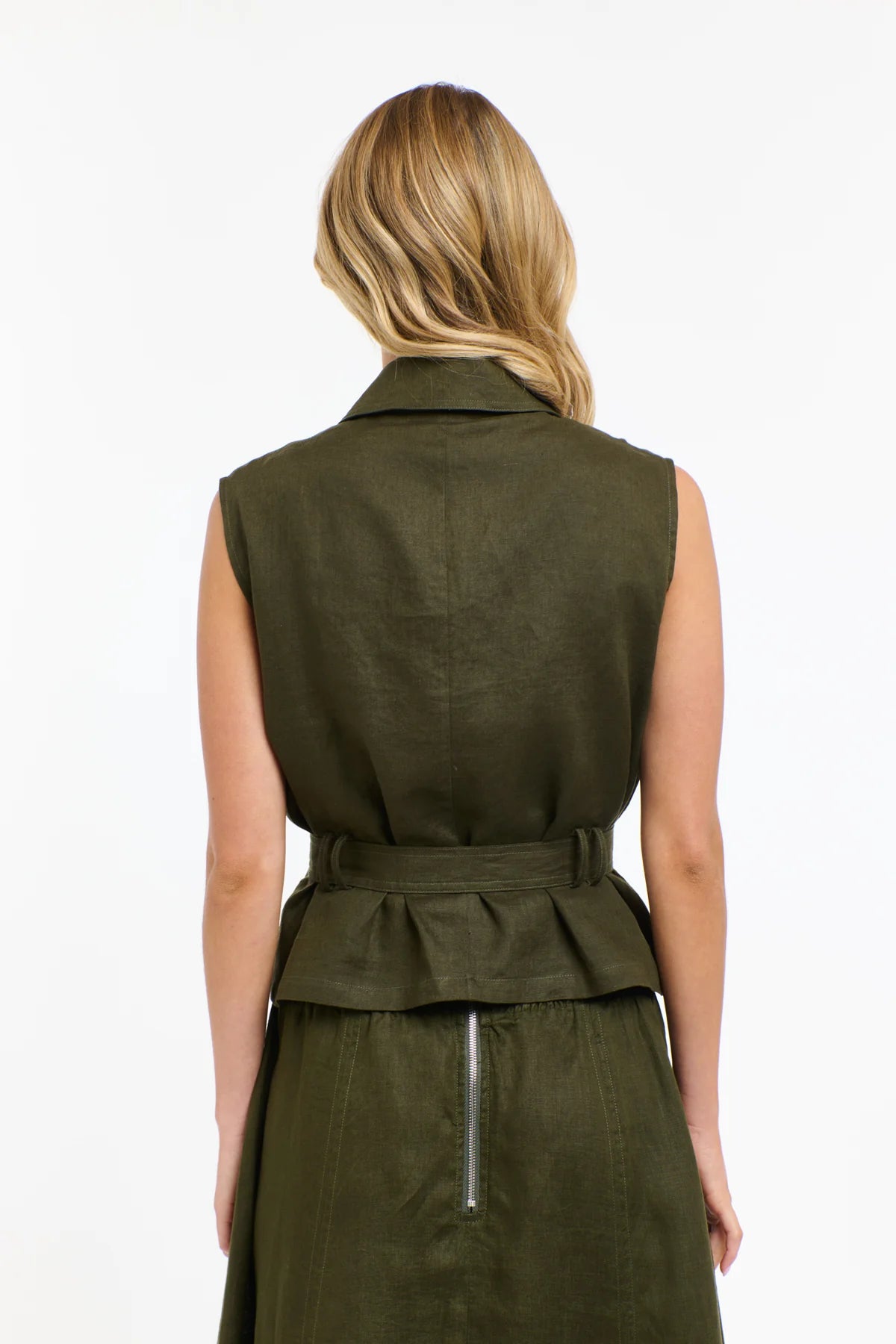 100% Linen Perry Vest