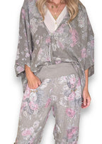 Helga May: Scarlett Rose Linen Capri Pants - Mocha