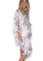 Helga May: Scarlett Rose Linen Capri Pants - White