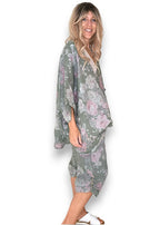Helga May: Scarlett Rose Linen Capri Pants - Forest