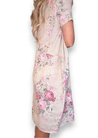 Sized Helga May Jungle Dress: High Tea - Beige