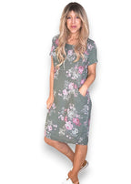 Sized Helga May Jungle Dress: High Tea - Forest