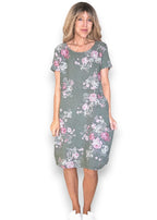 Sized Helga May Jungle Dress: High Tea - Forest