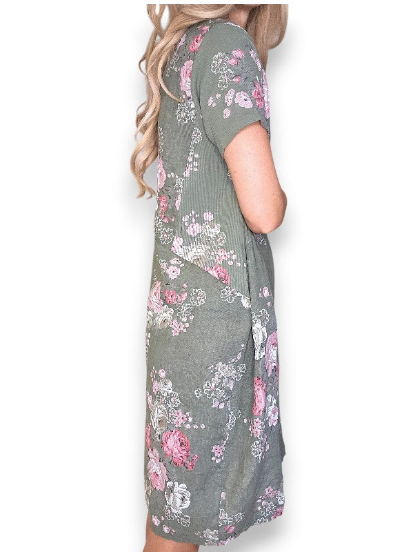 Sized Helga May Jungle Dress: High Tea - Forest