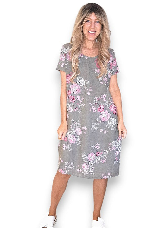 Sized Helga May Jungle Dress: High Tea - Mocha