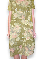 Sized Helga May Jungle Dress: Scarlett Rose - Olive